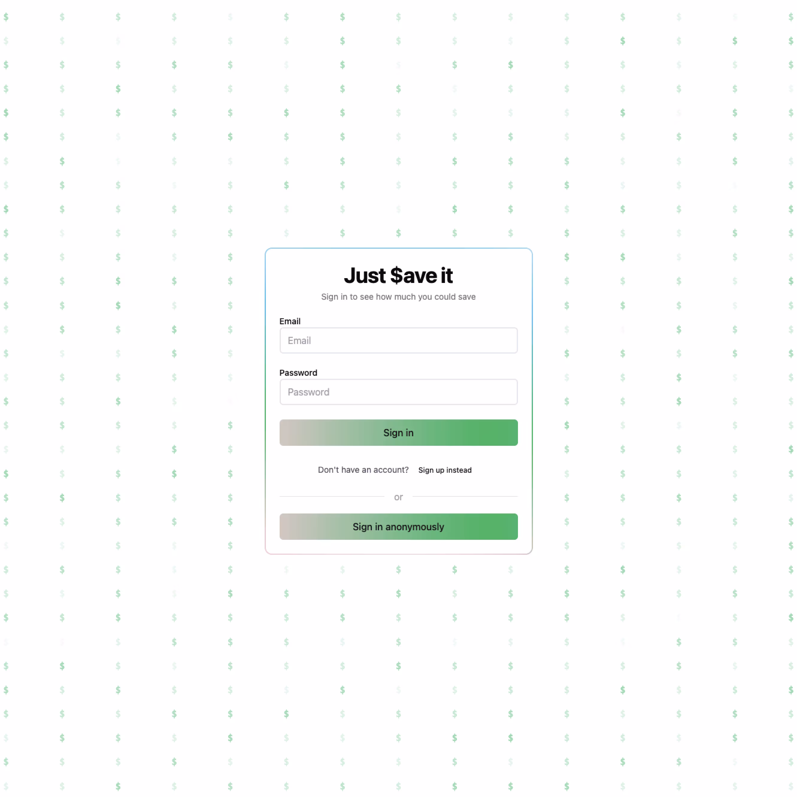 Just $ave It App
